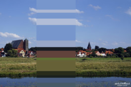Farbstreifen Sommerlandschaft Verden Aller
