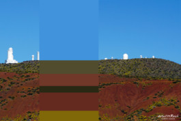 Farbstreifen Teneriffa Observatorium